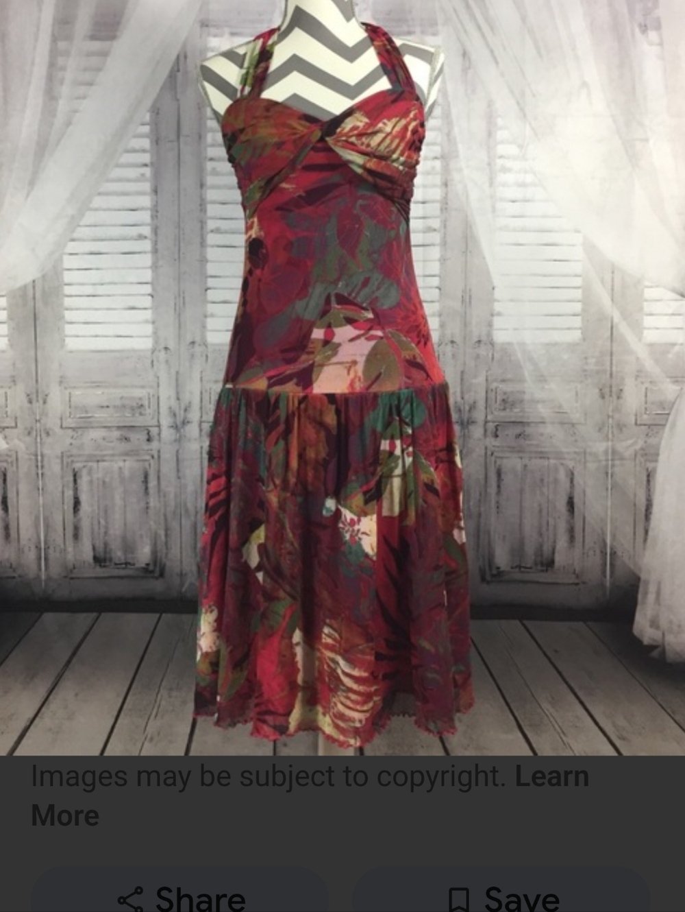 Joseph Ribkoff - Multicolor Tropical Midi Halter Dress